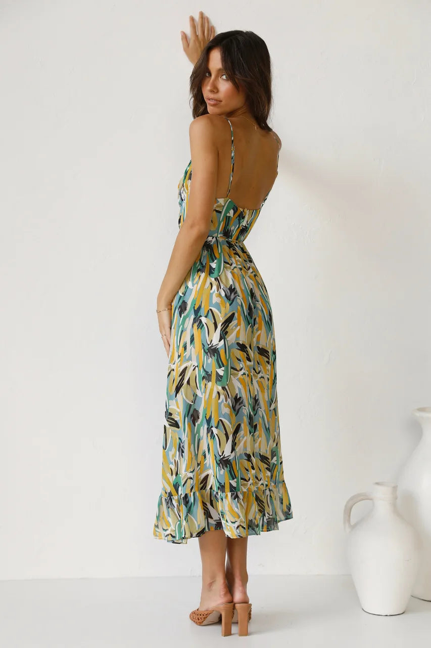 Ellen - Printed Summer Dress with Cool Comfort and Sunny Style for Casual Days