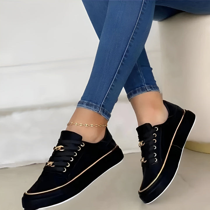 Marcelline - Orthopedic Chain Accent Sneakers