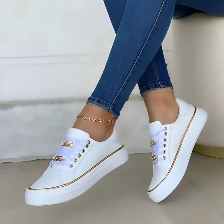 Marcelline - Orthopedic Chain Accent Sneakers