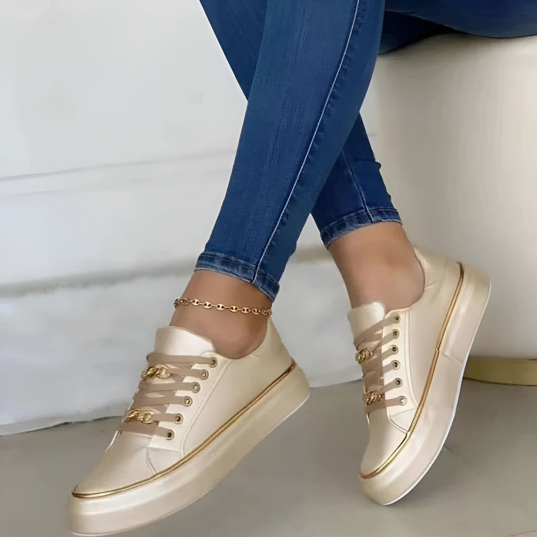 Marcelline - Orthopedic Chain Accent Sneakers