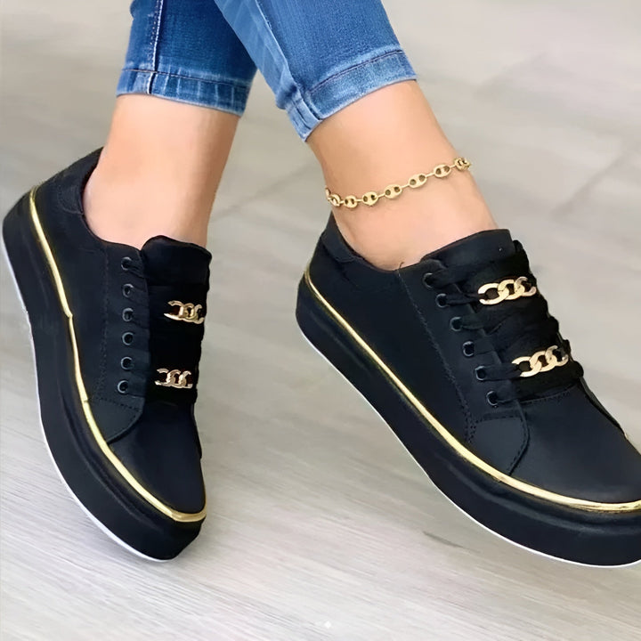 Marcelline - Orthopedic Chain Accent Sneakers