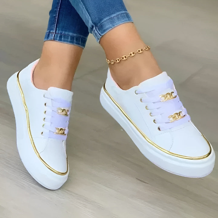 Marcelline - Orthopedic Chain Accent Sneakers