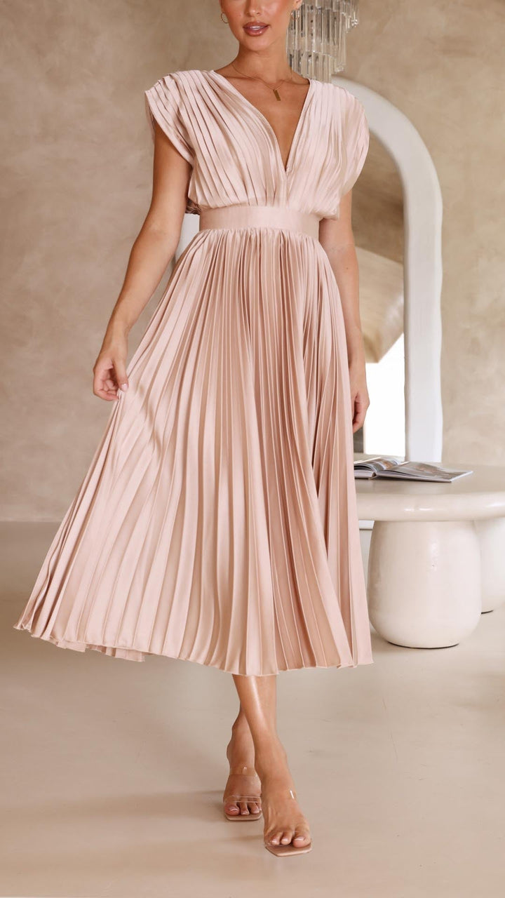 Junavelle - Elegant Pleated Dress
