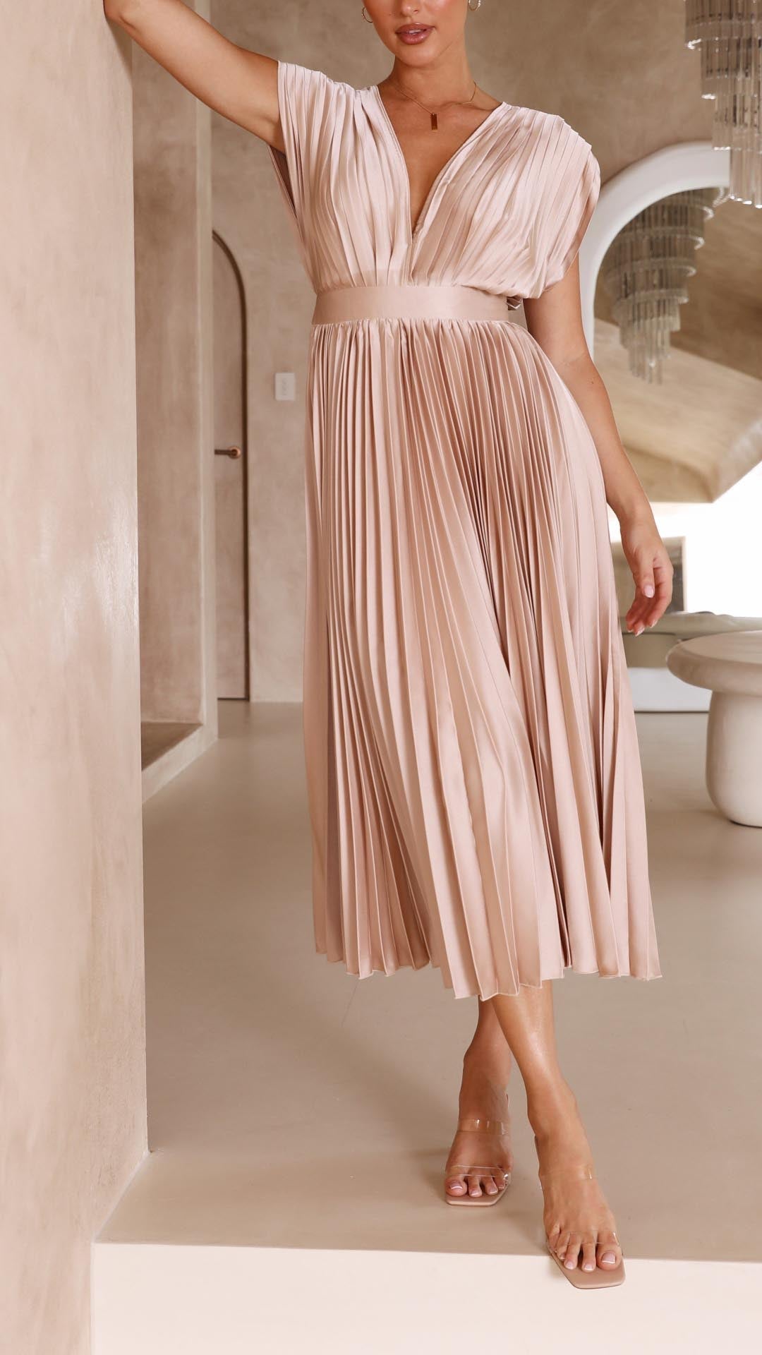 Junavelle - Elegant Pleated Dress