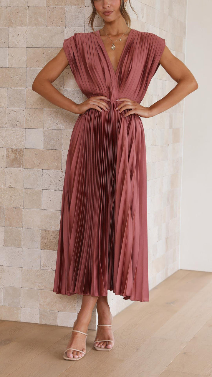Junavelle - Elegant Pleated Dress
