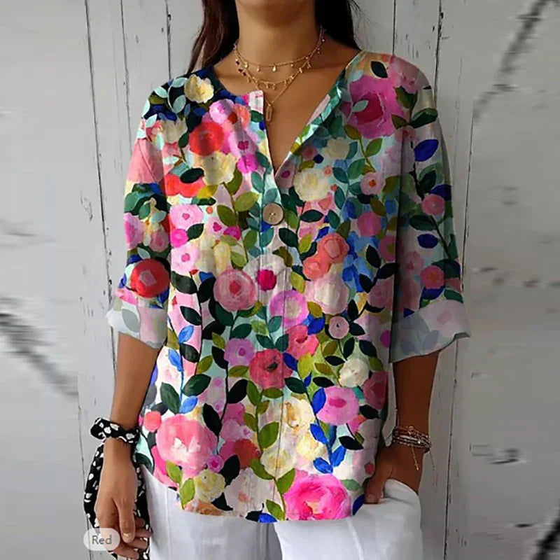 Kelsey - Floral Vintage Blouse