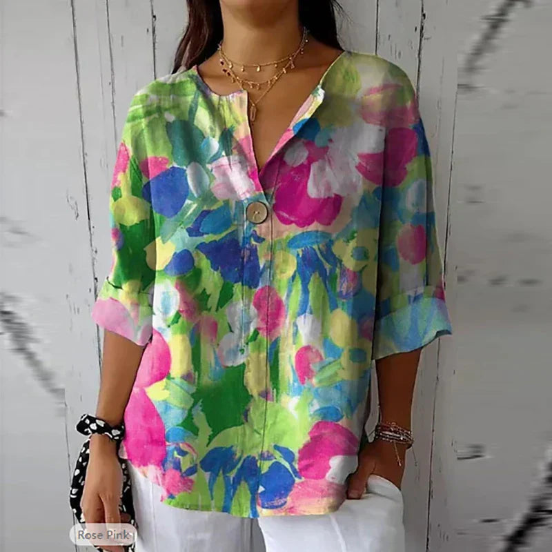 Kelsey - Floral Vintage Blouse
