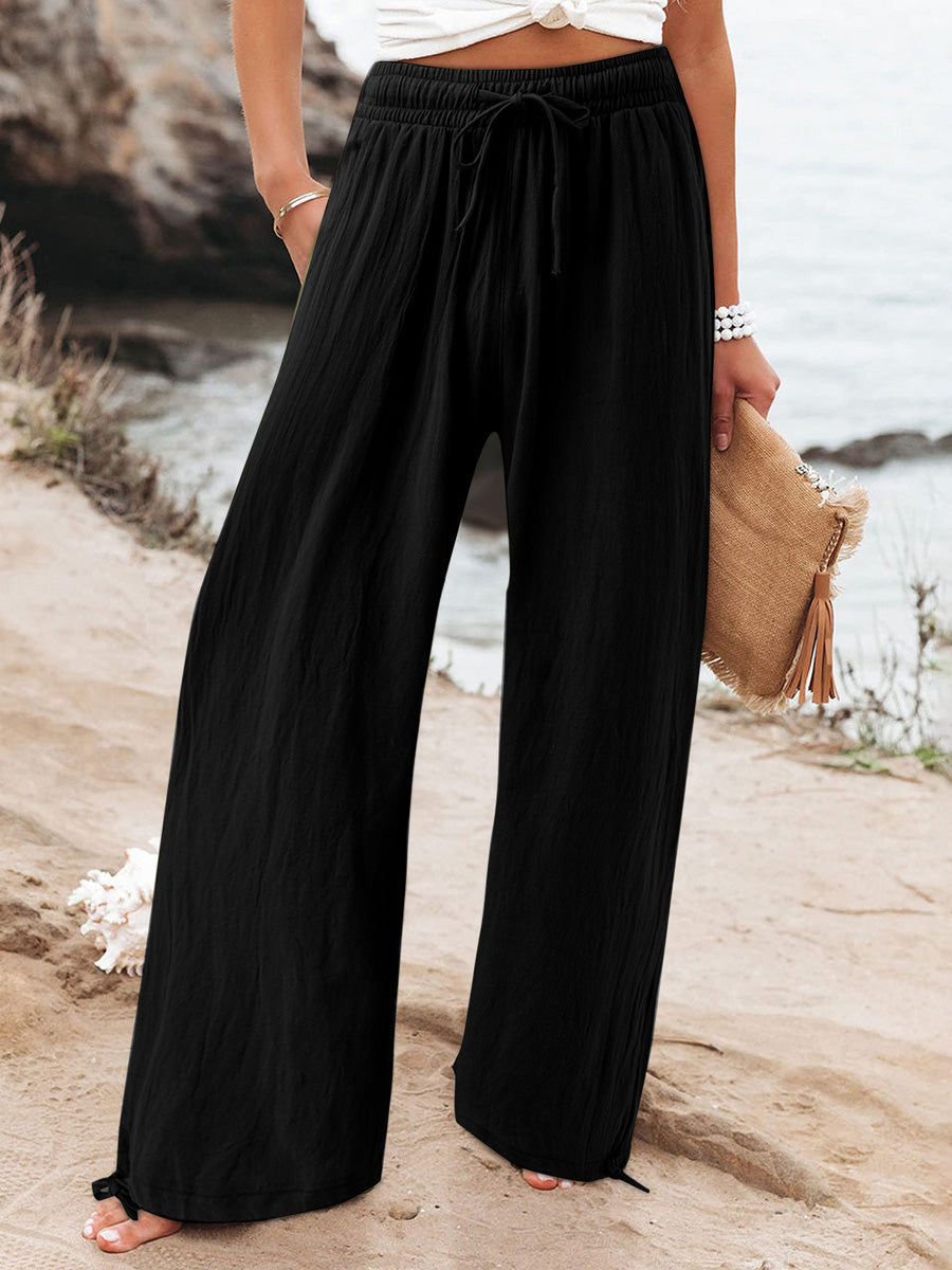 Anja - High-Waisted Wide-Leg Pants