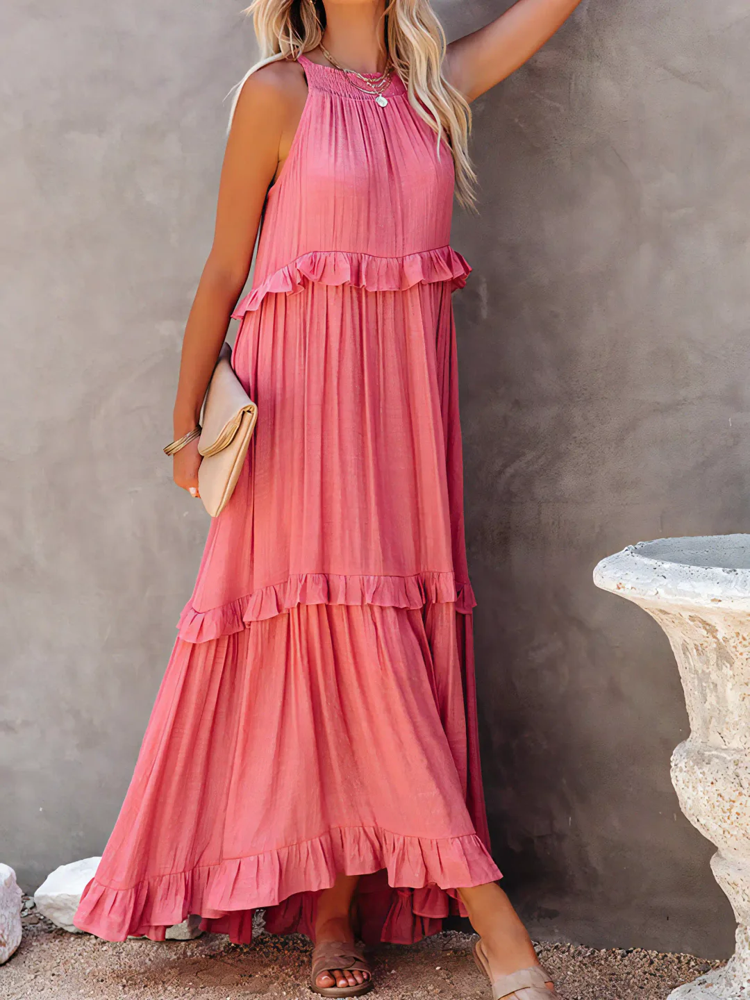Stella - Ruffle Breeze Maxi Dress