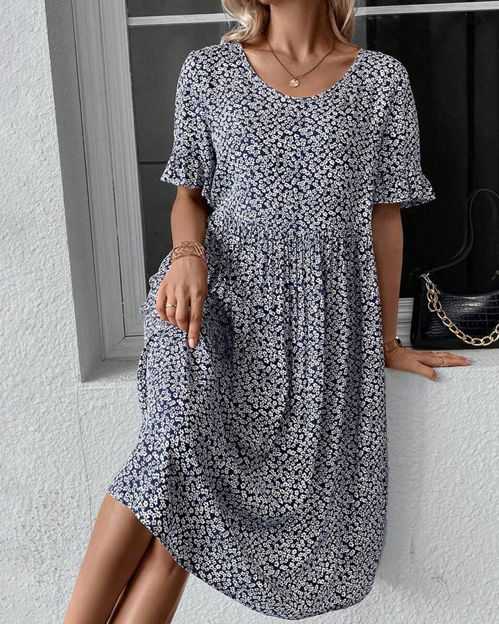 Eunice - Elegant Floral Midi Dress