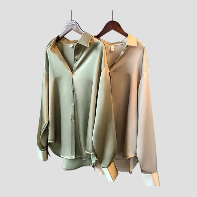 Yara - Women's satin blouse