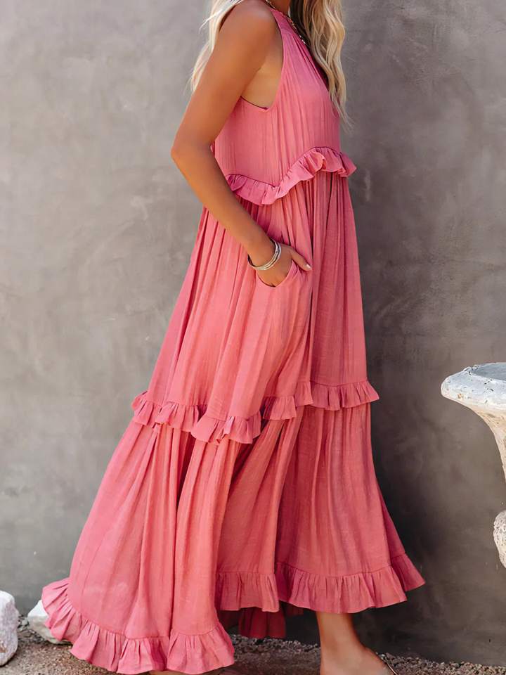 Stella - Ruffle Breeze Maxi Dress