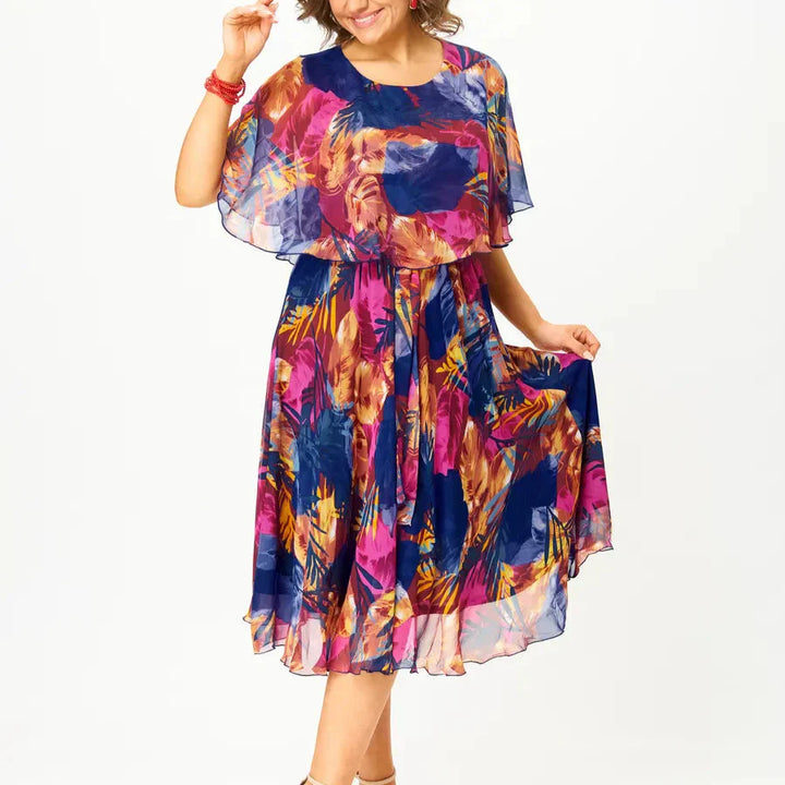 Emily - Comfortable Plus Size Chiffon Dress