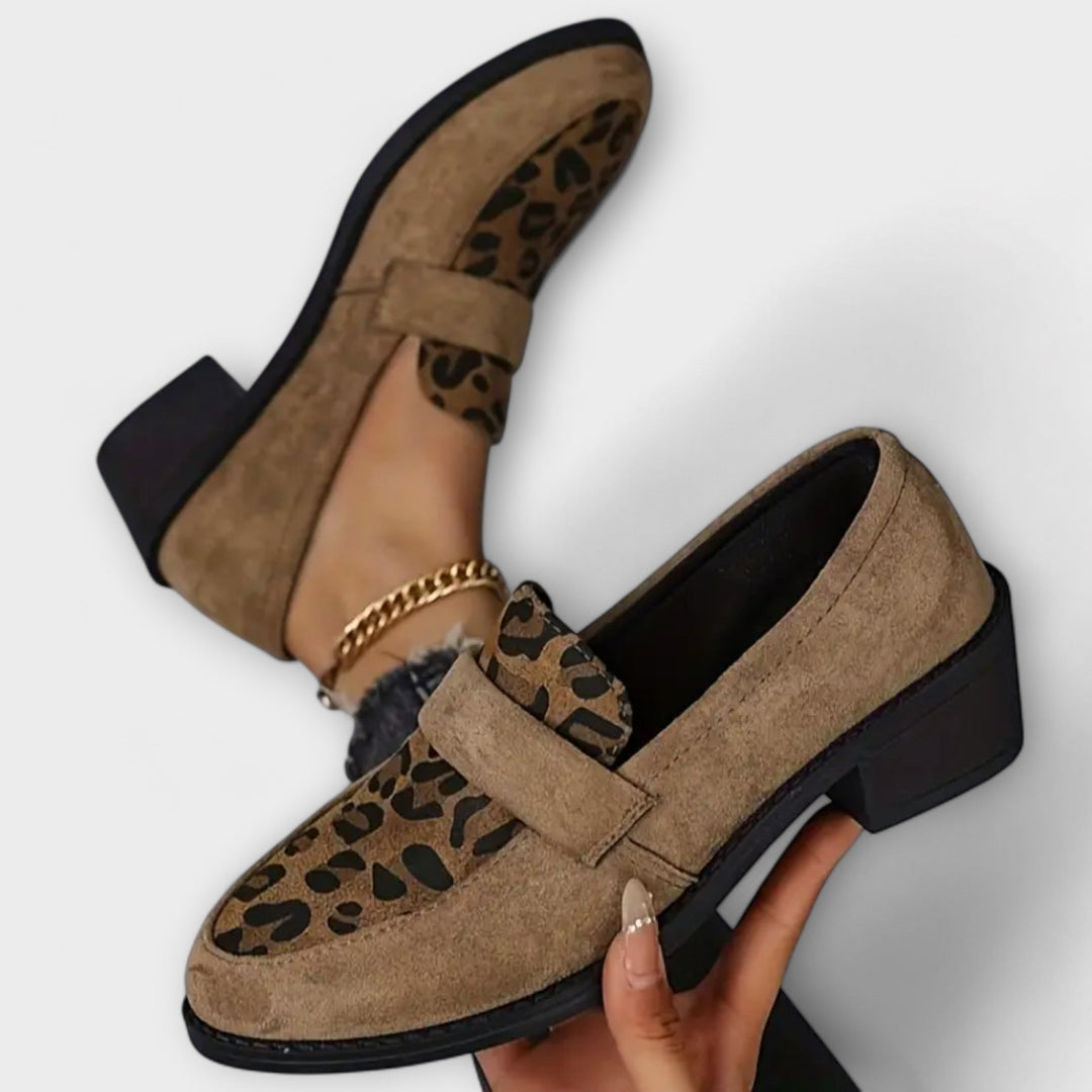 Harper - Elegant Women's Shoes with Leopard Print