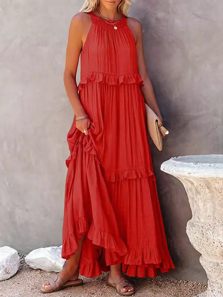 Stella - Ruffle Breeze Maxi Dress