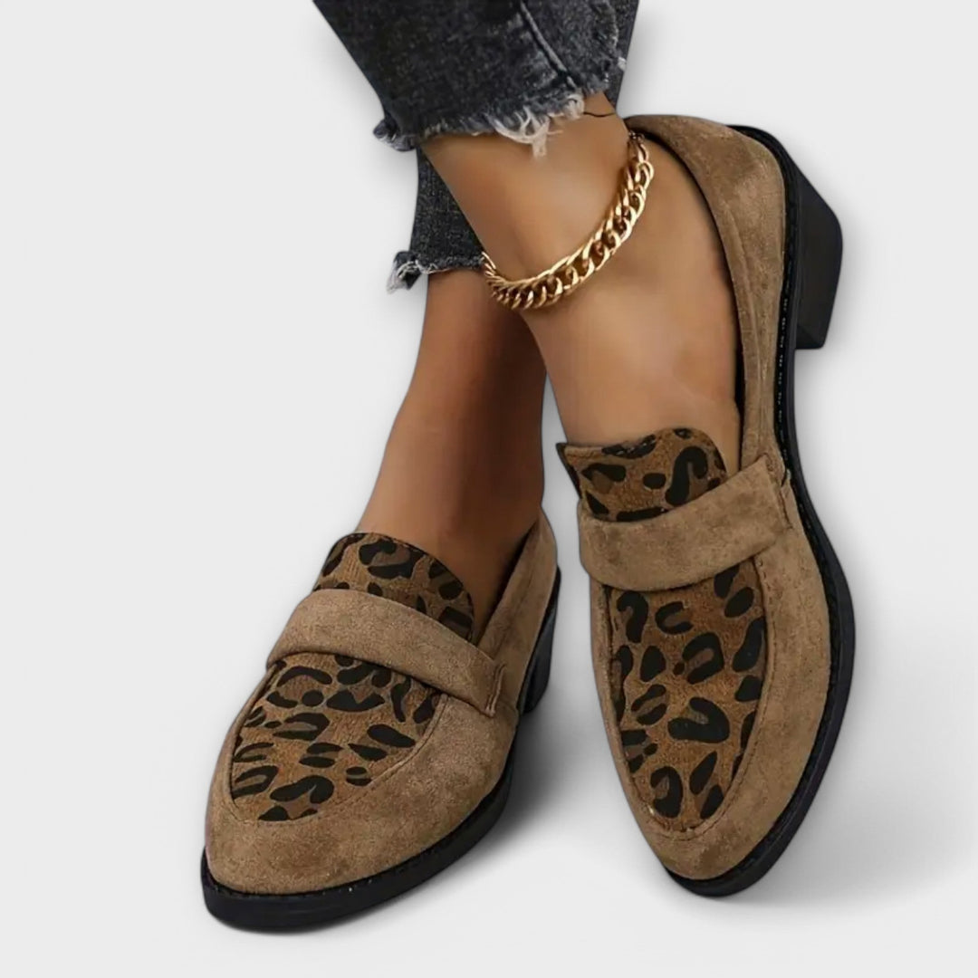 Harper - Elegant Women's Shoes with Leopard Print