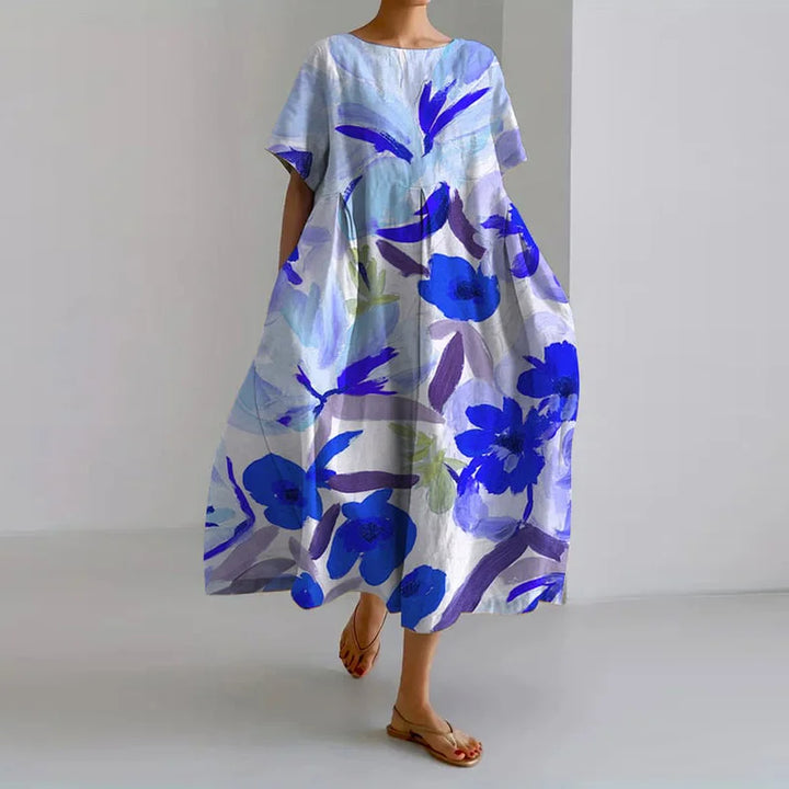Bethany - Summer Floral Dress with Flattering Cut and Freedom of Movement