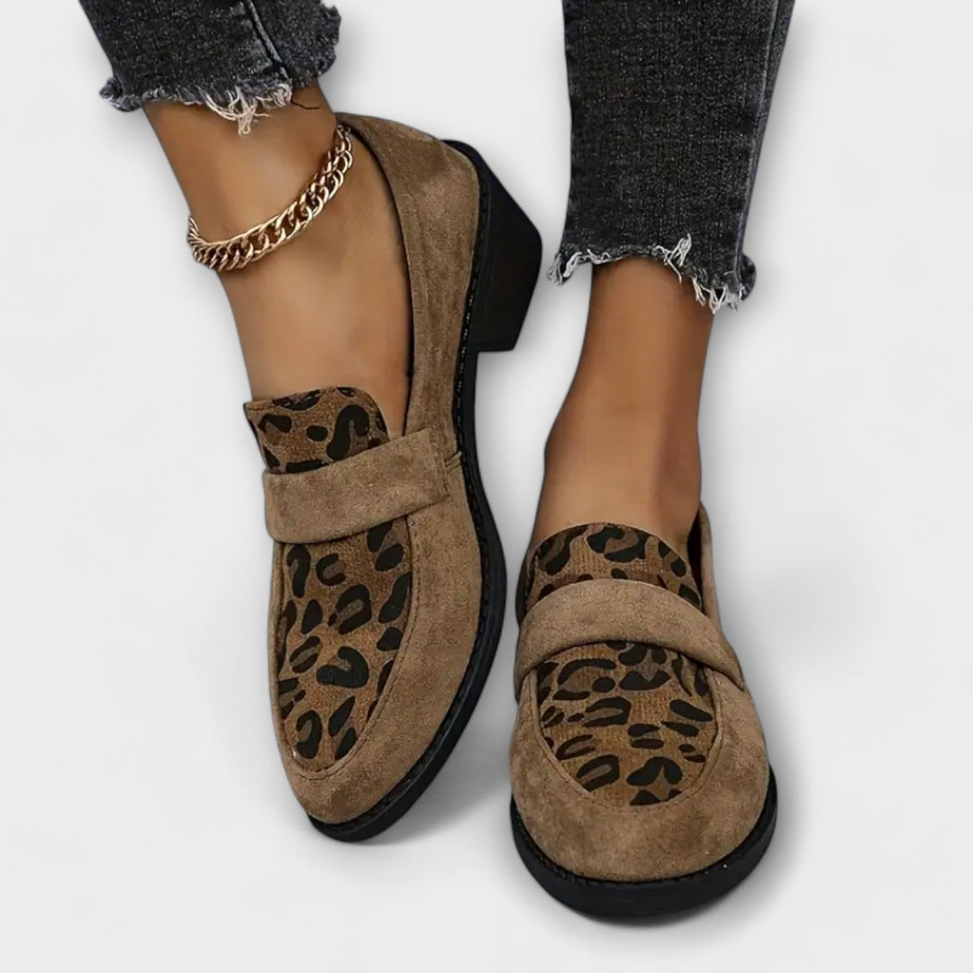 Harper - Elegant Women's Shoes with Leopard Print