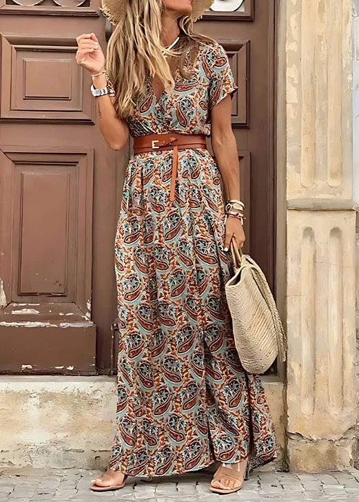 Valine - Elegant Bohemian Maxi Dress