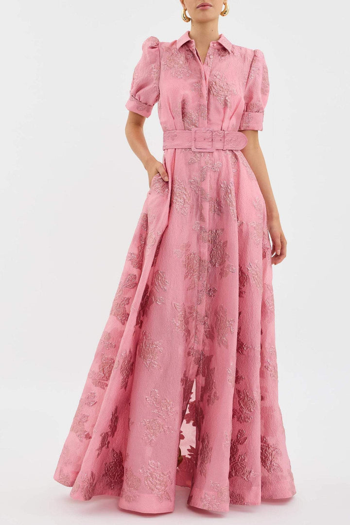 Ineke - Short Puff Sleeves Dress