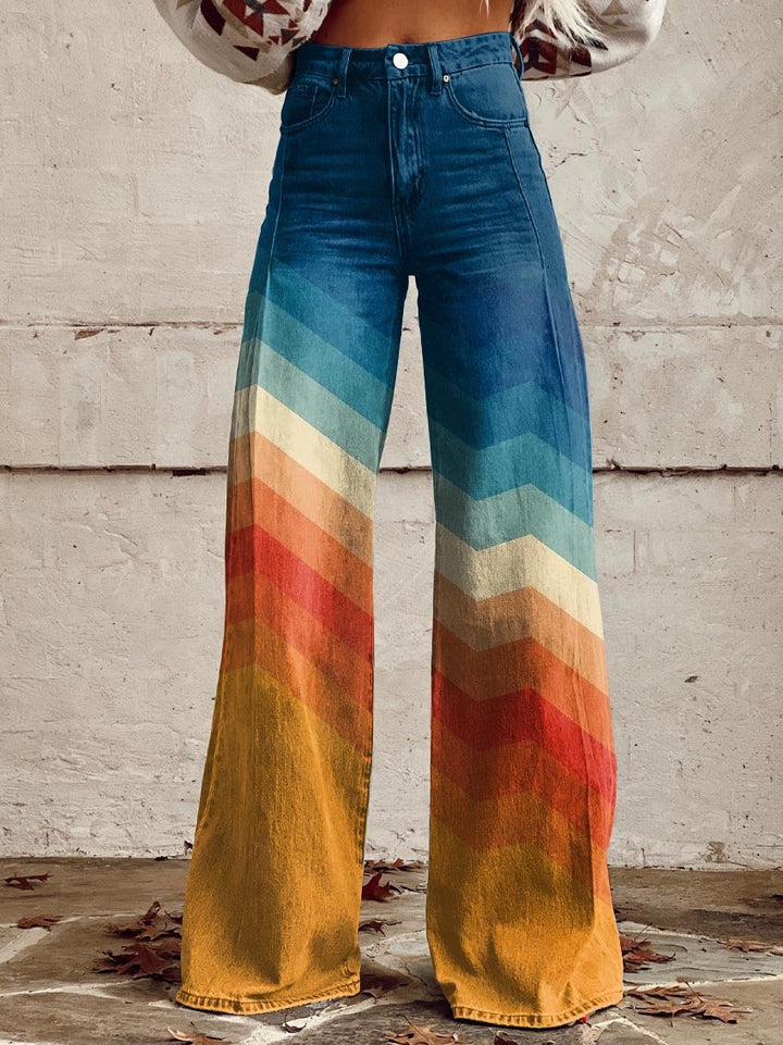 Becky - Elegant and Modern Retro Zigzag Pants