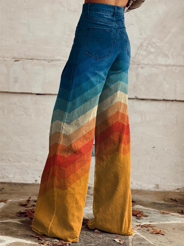 Becky - Elegant and Modern Retro Zigzag Pants