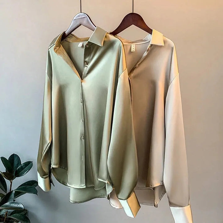 Yara - Women's satin blouse