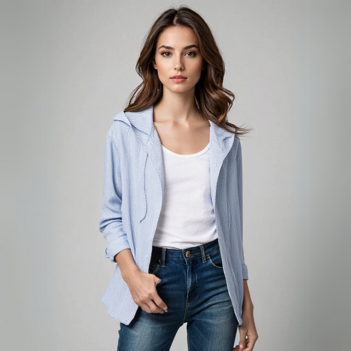 Miky - Luxurious hoodie blouse