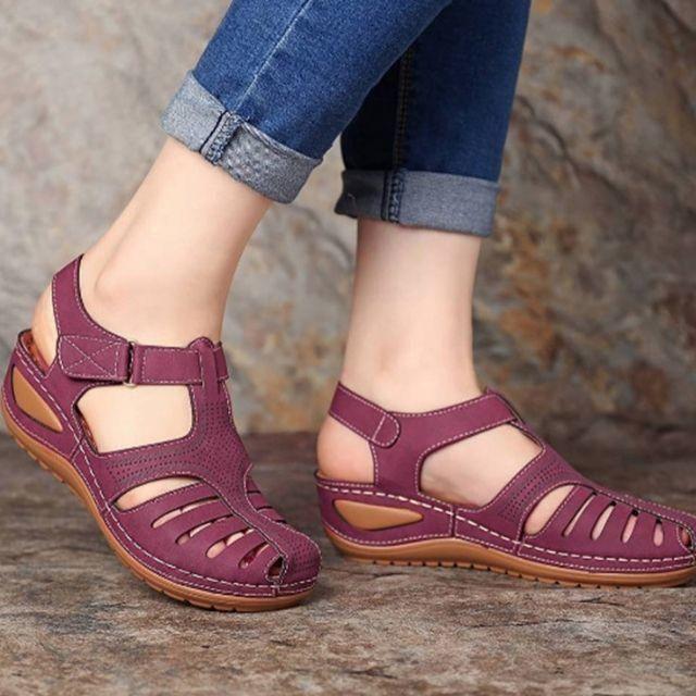Sara - Lightweight Orthopaedic leather sandals