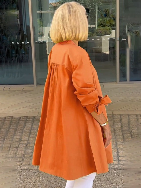 Janneke - Long Cotton Coat