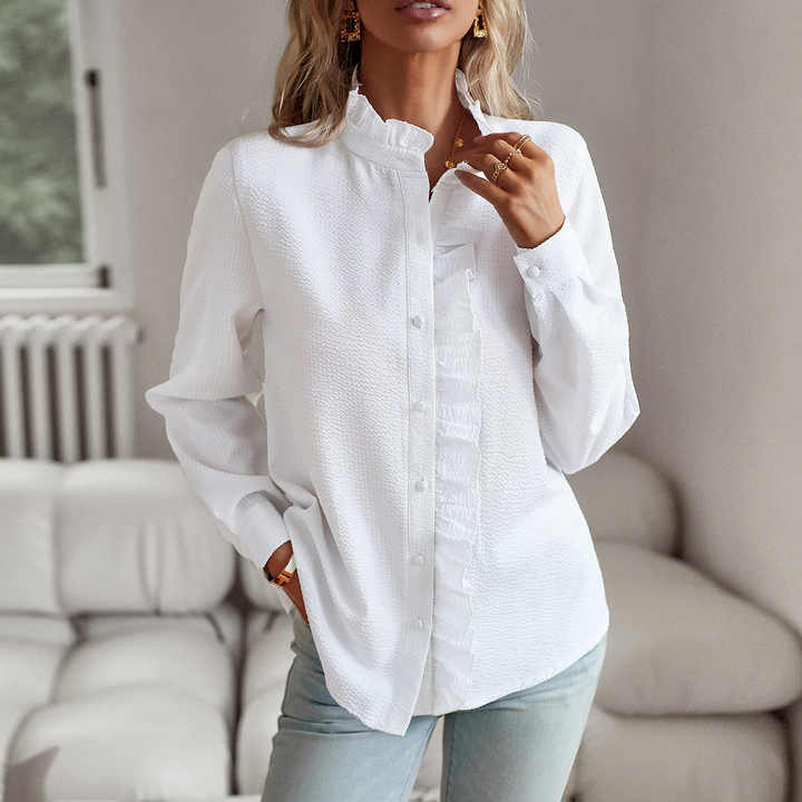 Gemma - Ruffle Long Sleeve Shirt